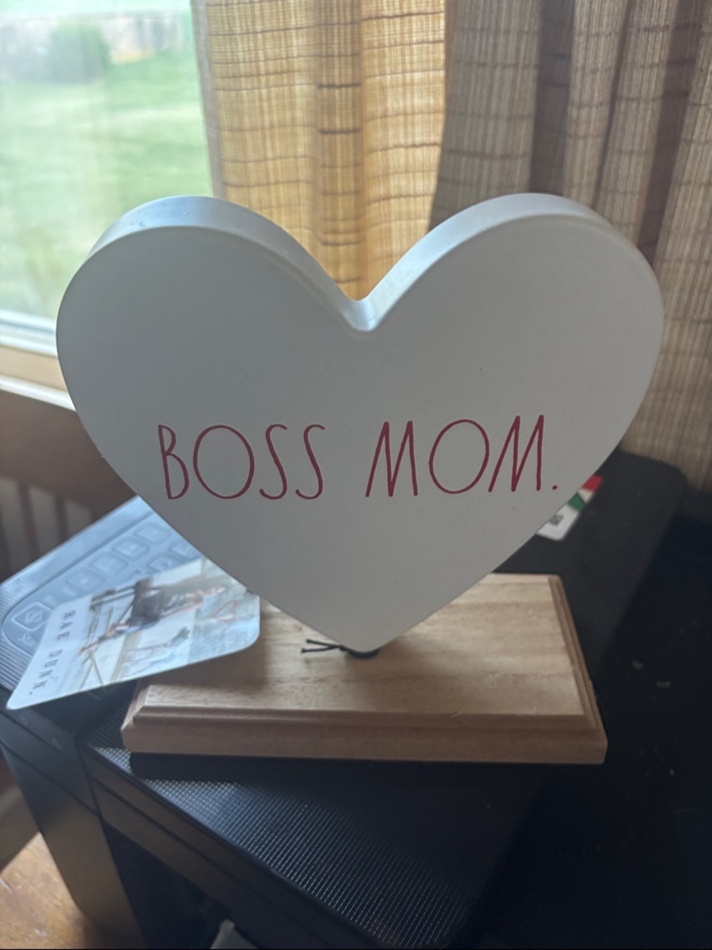Rae Dunn Boss Mom decor